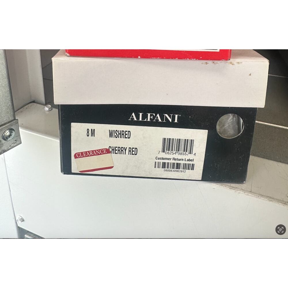 Alfani Cherry Red Patent Ballet Flats Size 8 - Picture 9 of 9